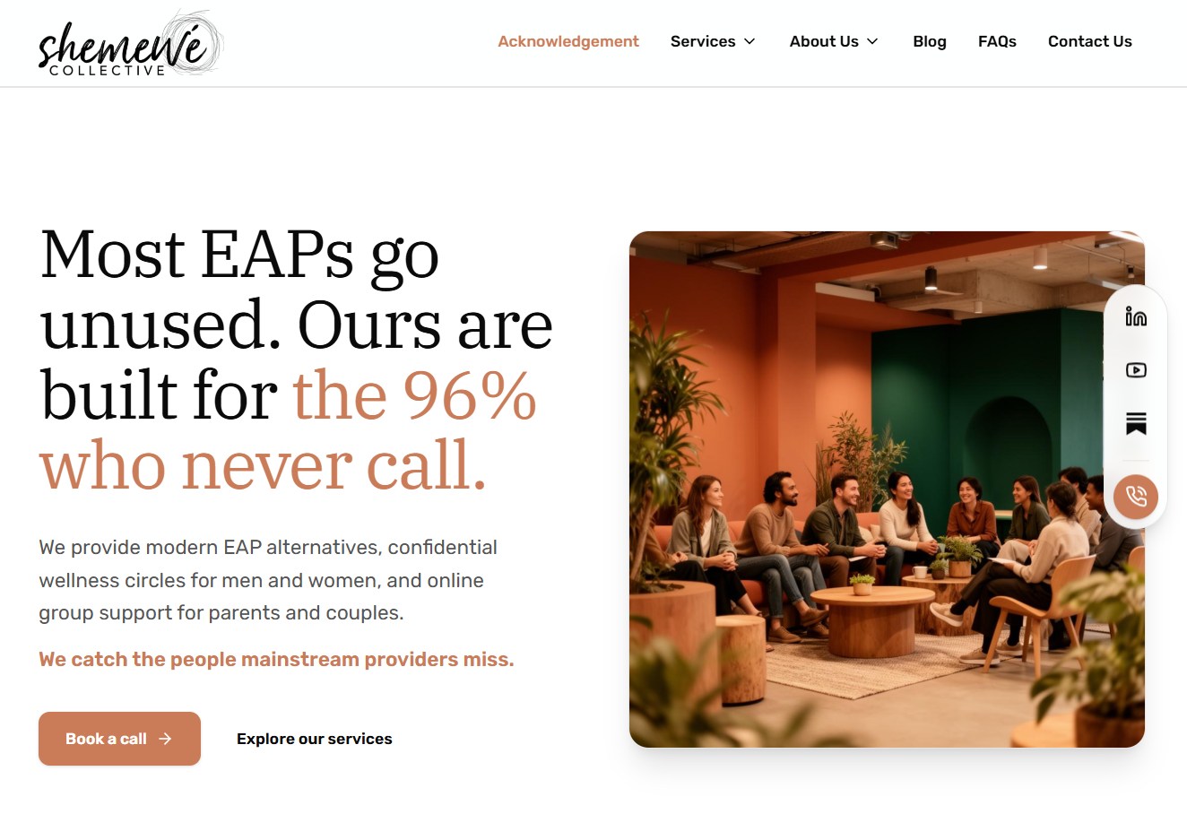 ShemenWe Collective website homepage